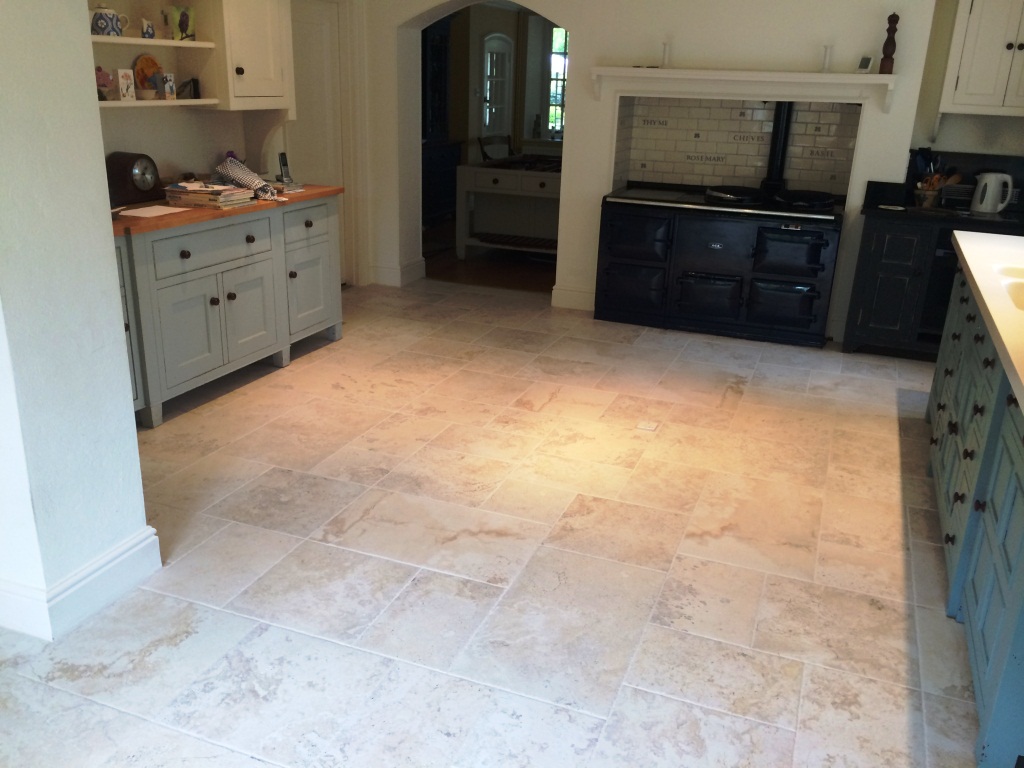 Porcelain Marble Effect Floor After Cleaning in Maidenhead