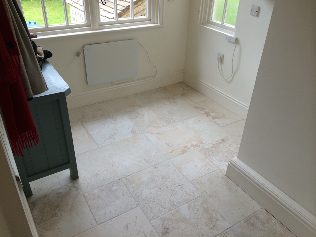 Porcelain Marble Effect Floor After Cleaning in Maidenhead