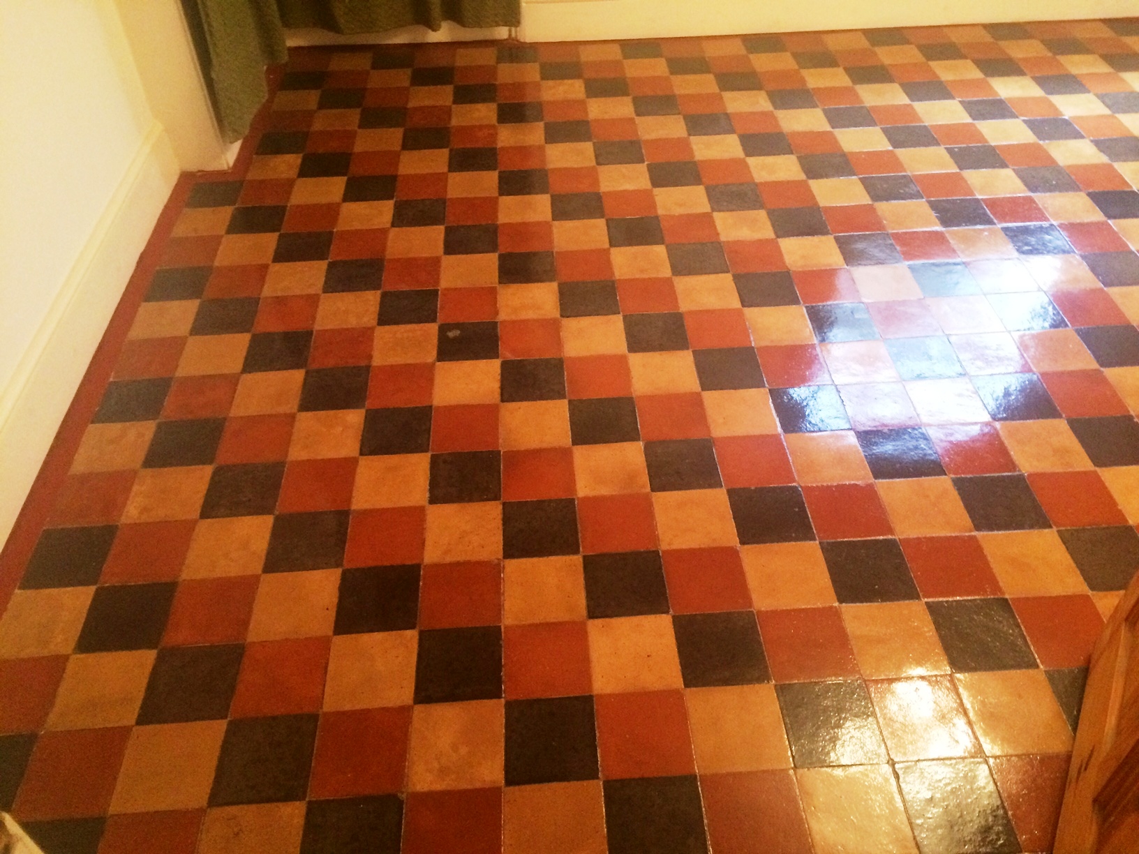 Victorian floor Covered in Lino Pangboune After Cleaning