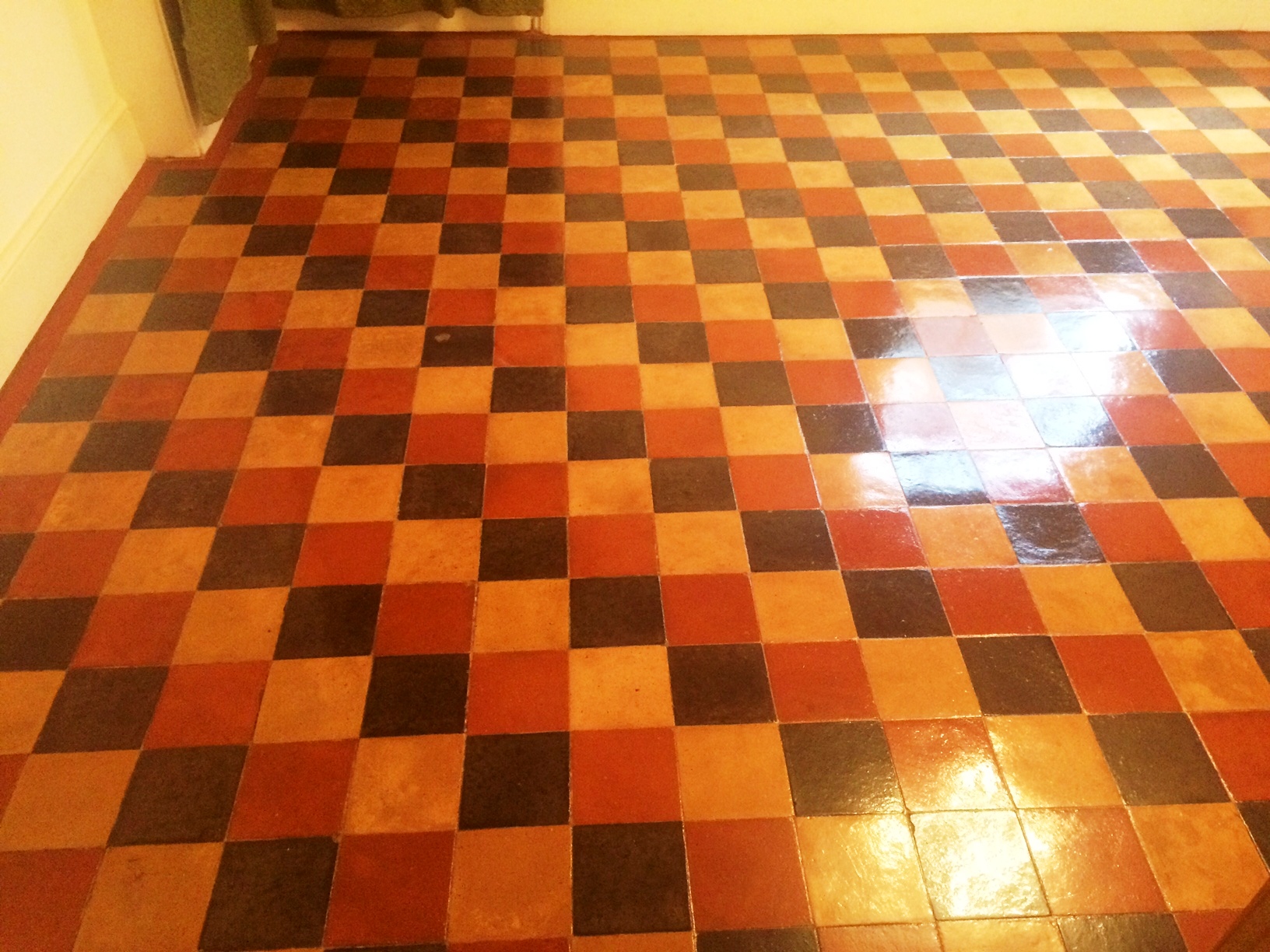 Victorian floor Covered in Lino Pangboune After Cleaning