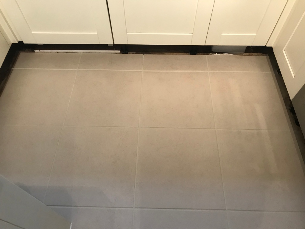 Porcelain Tiled Kitchen Floor After Renovation Binfield