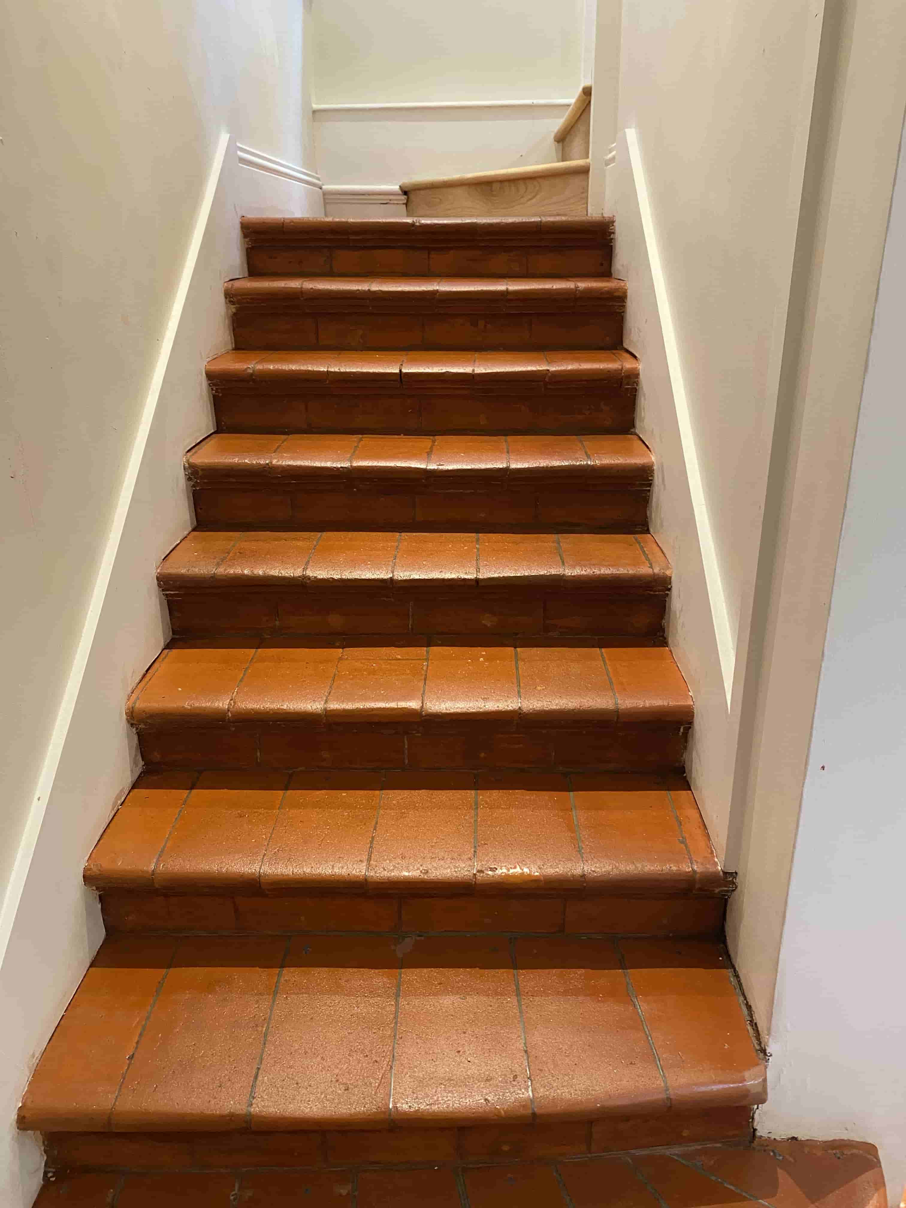 Terracotta Tiled Steps After Renovation Maidenhead