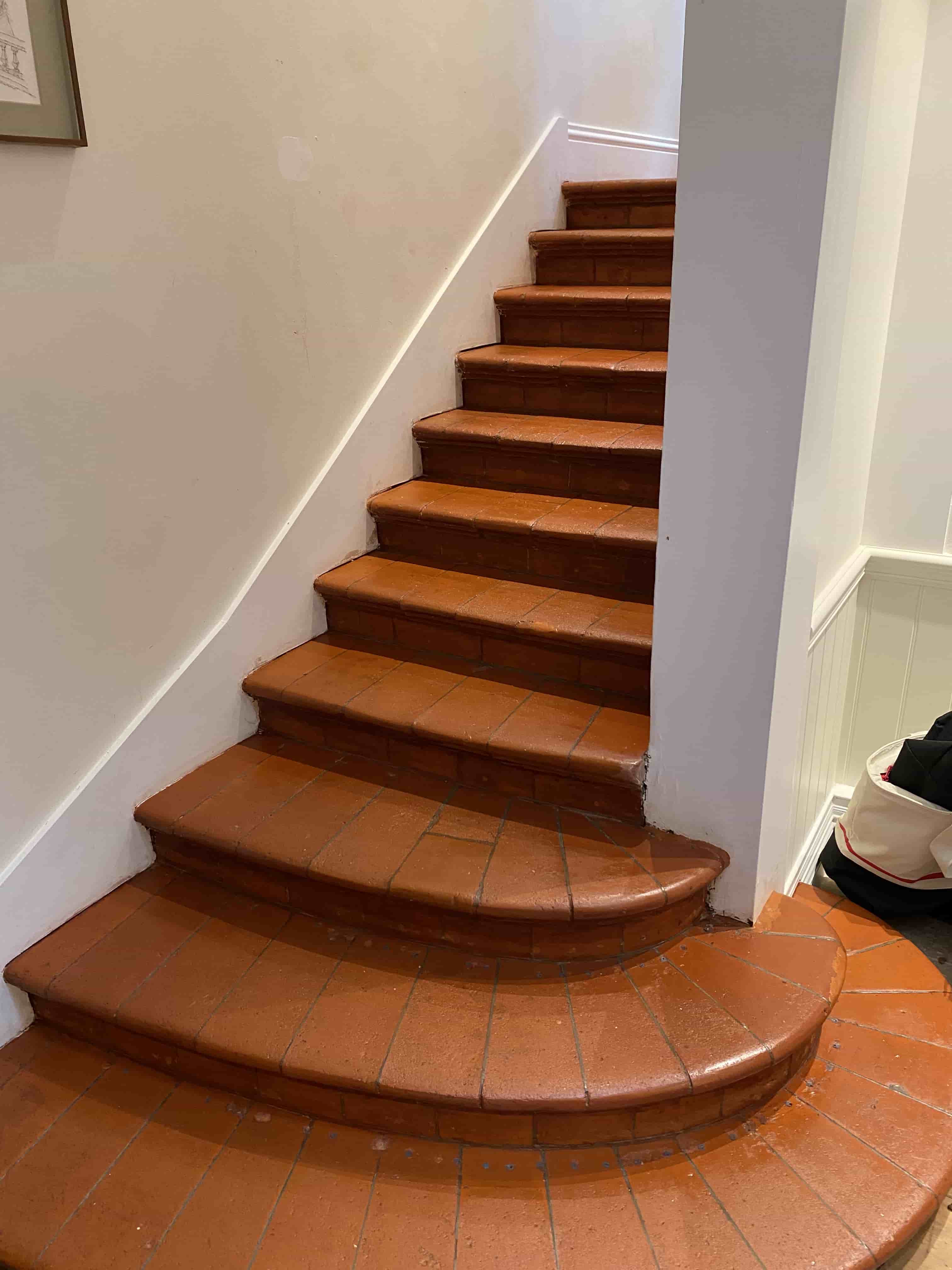 Terracotta Tiled Steps After Renovation Maidenhead