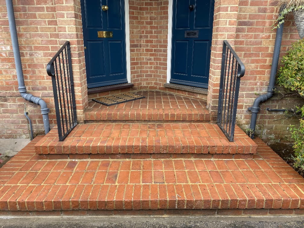 Brick Steps Before Renovation Ascot