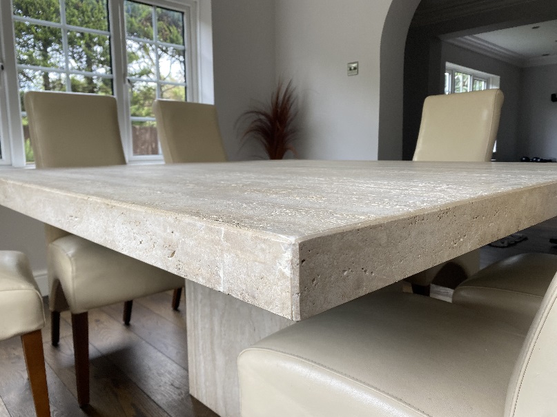 Damaged Stone Table After Repair Reading