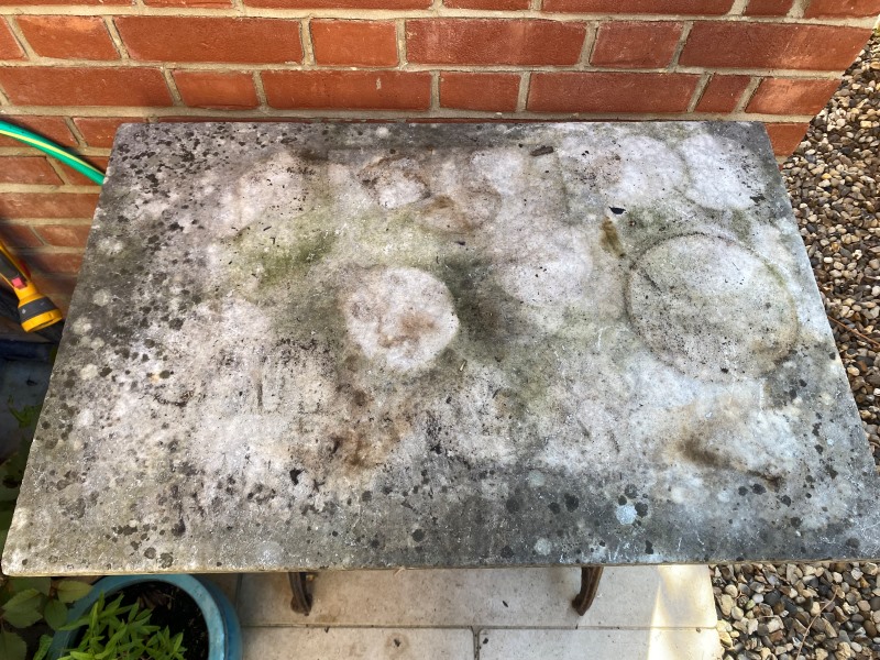 Marble Table Before Cleaning Wargrave Reading